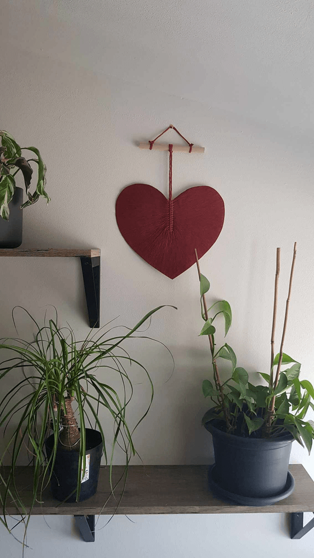 Plume simple coeur